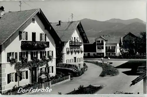 Bichl Bichl Dorfstrasse ungelaufen ca. 1955 /  /