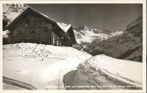 Langenwang Wirtschaft Gaisalpe Nebelhorn Gundkopf *