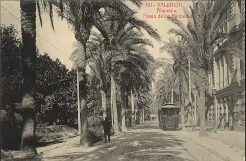 Valencia Strassenbahn Alameda Paseo Palmeras *