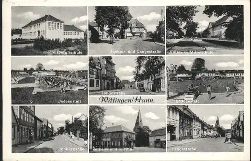 Wittingen Kreisberufsschule Langestrasse Mittelschule Badeanstalt Rathaus Kirche Junkerstrasse x