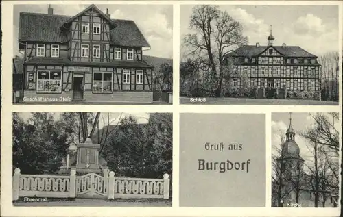 Burgdorf Geschaeftshaus Stein Schloss Kirche *