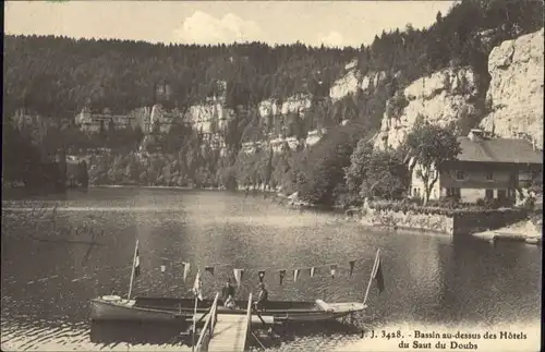 Doubs Bassin au dessus des Hotels du Saut *