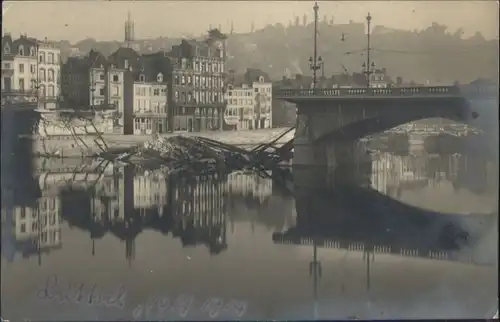 Luettich Luettich [handschriftlich] Bruecke Zerstoerung * / Belgien /Belgien