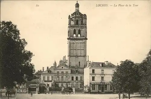 AK / Ansichtskarte Loches la Place de la Tour *