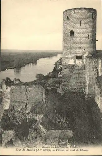 Chinon Ruines du Chateau du Coudray /  /