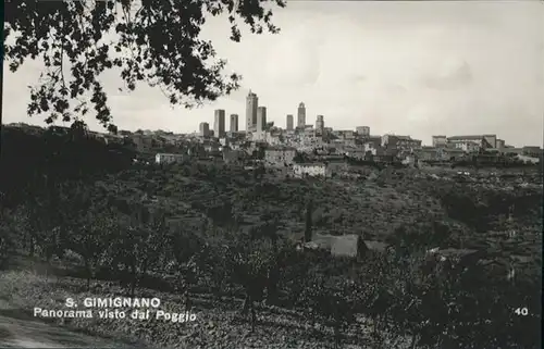 AK / Ansichtskarte St Gimignano visto dal Poggio /  /