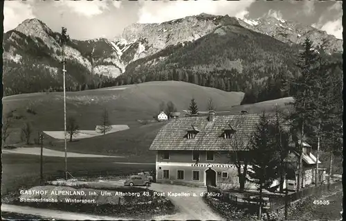 AK / Ansichtskarte Kapellen Gasthof Alpenland /  /