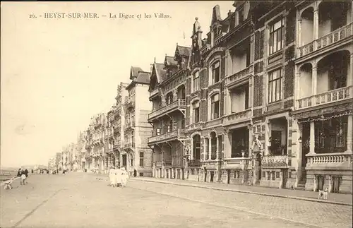 Heyst-sur-Mer Digue et les Villas Kat. 