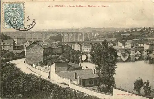 Limoges Ponts St Martial National Viaduc Kat. Limoges
