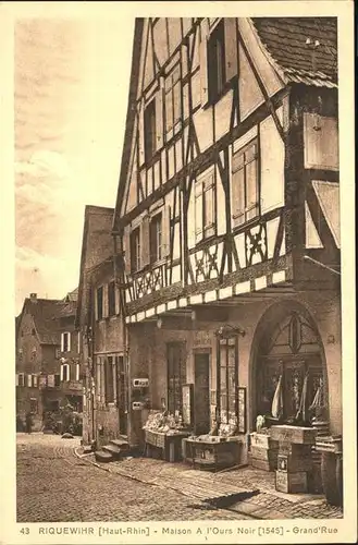 Riquewihr Maison a l ours Noir Grand Rue Kat. Riquewihr