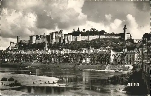 Chinon Chateau et la Loire Kat. Chinon