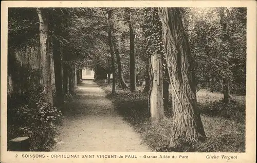 Soissons Orphelinat Saint Vincent de Paul Parc Kat. Soissons