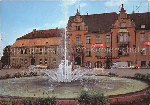 Finow Platz der Freundschaft Fontaene Kat. Eberswalde