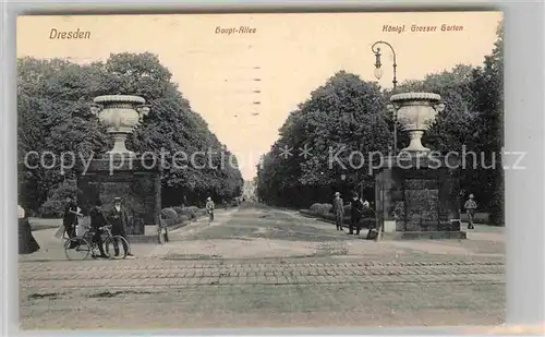 Dresden Haupt Alle Kgl Grosser Garten Kat. Dresden Elbe