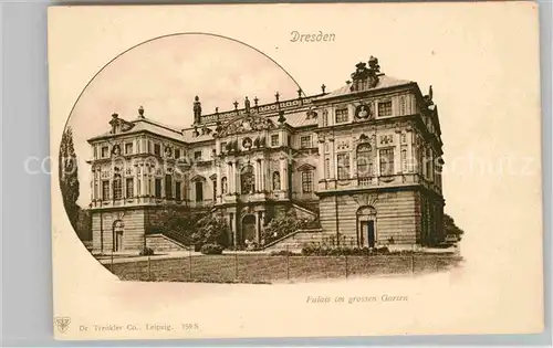 Dresden Palais im Grossen Garten Kat. Dresden Elbe