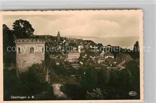 ueberlingen Bodensee Panorama Turm Kat. ueberlingen