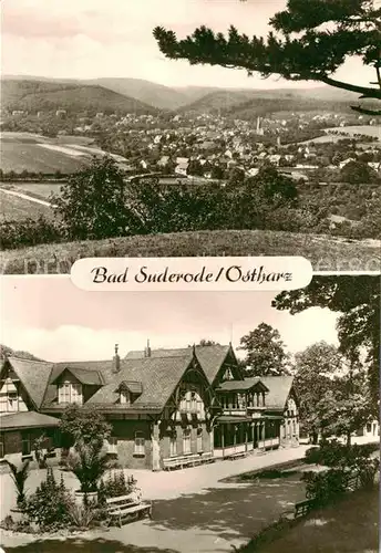 AK / Ansichtskarte Bad Suderode Panorama Blick vom Bueckeberg Kurpark Badehaus Kat. Bad Suderode