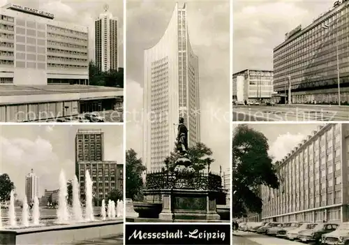 Leipzig Hotel Stadt Leipzig City Hochhaus Wasserspiele Kat. Leipzig