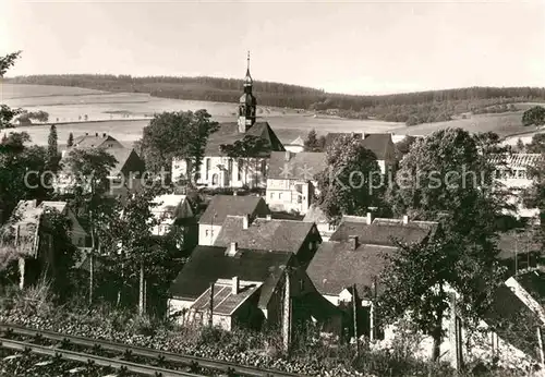 Neudorf Erzgebirge Ortsansicht mit Kirche Kat. Oberwiesenthal