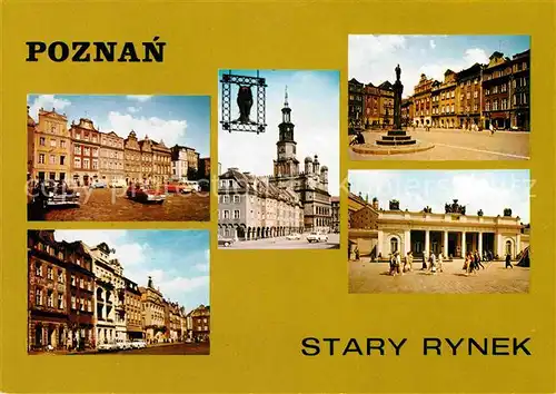 AK / Ansichtskarte Poznan Posen Stary Rynek Ratusz Muzeum Marktplatz Rathaus Museum Kat. Poznan