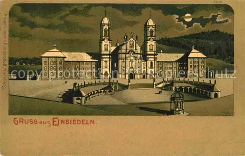 AK / Ansichtskarte Einsiedeln SZ Kloster und Kirche Kat. Einsiedeln