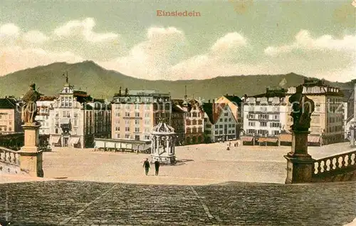 AK / Ansichtskarte Einsiedeln SZ Teilansicht Kat. Einsiedeln