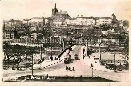 AK / Ansichtskarte Strassenbahn Praha Hradcany  Kat. Strassenbahn