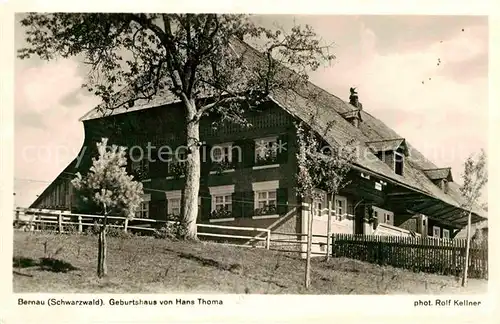 AK / Ansichtskarte Foto Kellner Rolf Nr. Bernau Schwarzwald Geburtshaus Hans Thoma  Kat. Fotografie