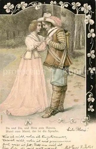 AK / Ansichtskarte Trompeter Scheffel Vers Litho  Kat. Maerchen und Sagen