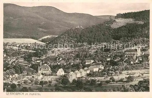 AK / Ansichtskarte Gernsbach Panorama Kat. Gernsbach
