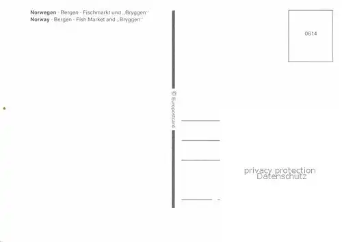 AK / Ansichtskarte Bergen Norwegen Fischmarkt und Bryggen Kat. Norwegen