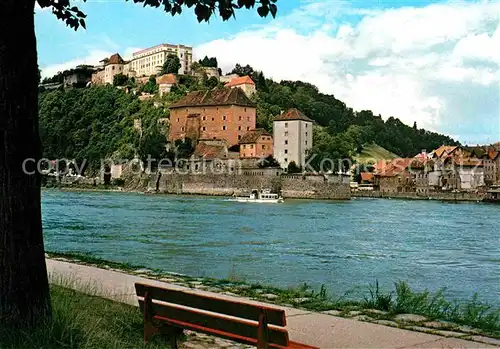 AK / Ansichtskarte Passau Dreifluessestadt Veste Oberhaus mit Wasserburg Niederhaus Kat. Passau