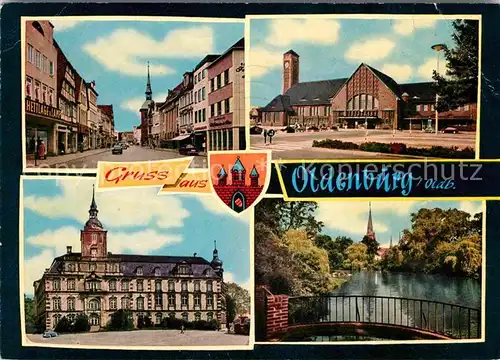 AK / Ansichtskarte Oldenburg Niedersachsen Schloss Hauptbahnhof Schlossgarten Kat. Oldenburg (Oldenburg)