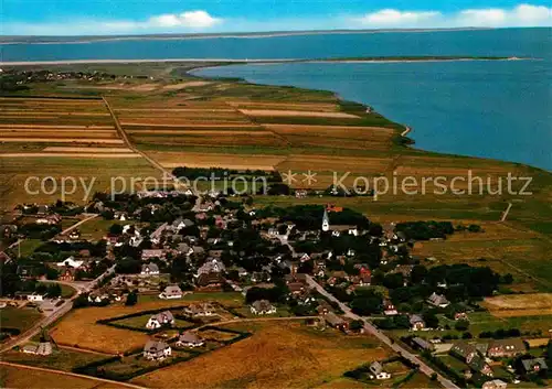 AK / Ansichtskarte Nebel Amrum Nordseebad Fliegeraufnahme Kat. Nebel