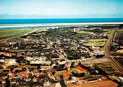 AK / Ansichtskarte St Peter Ording Nordseeheilbad Schwefelbad Fliegeraufnahme Kat. Sankt Peter Ording