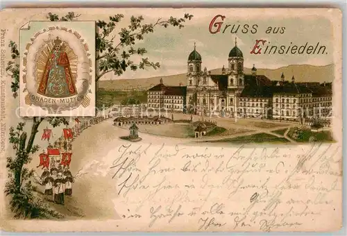 AK / Ansichtskarte Einsiedeln SZ Kloster Kirche Gnadenbild Kat. Einsiedeln