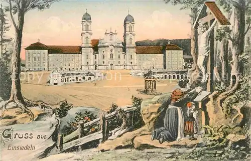 AK / Ansichtskarte Einsiedeln SZ Kloster  Kat. Einsiedeln