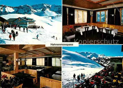 AK / Ansichtskarte Adelboden Hahnenmoospass Winter Ski Kat. Adelboden