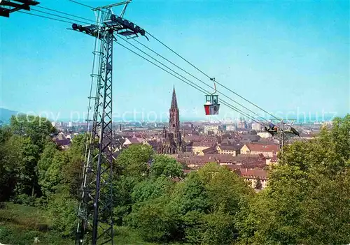 AK / Ansichtskarte Seilbahn Schlossberg Freiburg im Breisgau  Kat. Bahnen