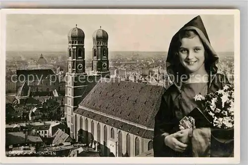 AK / Ansichtskarte Muenchner Kindl Muenchen Frauenkirche  Kat. Muenchen