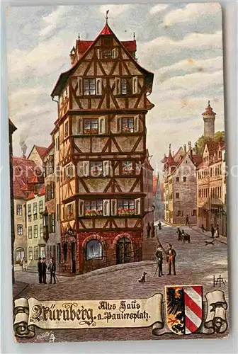 AK / Ansichtskarte Verlag Tucks Oilette Nr. 662 B Nuernberg Altes Haus am Paniersplatz  Kat. Verlage