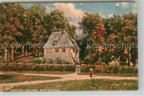 AK / Ansichtskarte Verlag Tucks Oilette Nr. 168 B Weimar Goethes Gartenhaus  Kat. Verlage