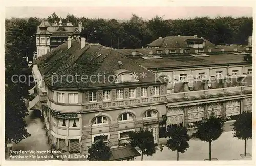 AK / Ansichtskarte Dresden Weisser Hirsch Parkhotel mit Villa Emma Kat. Dresden Elbe