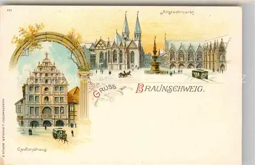 AK / Ansichtskarte Braunschweig Gewandhaus Altstadtmarkt Kat. Braunschweig