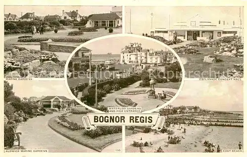 AK / Ansichtskarte Bognor Regis Sussex Waterloo Garden Strand Marine Garden Kat. Sussex