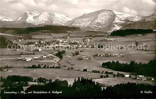 AK / Ansichtskarte Simmerberg Rindalphorn Hochgrat Kat. Weiler Simmerberg