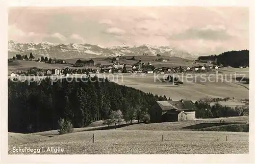 AK / Ansichtskarte Scheidegg Allgaeu Panorama  Kat. Scheidegg