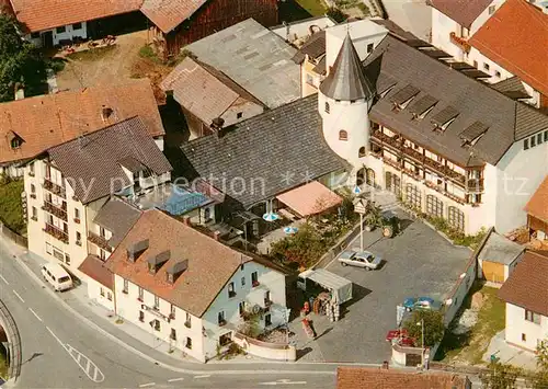 AK / Ansichtskarte Woerth Donau Gasthof Hotel Rosenhof Fliegeraufnahme Kat. Woerth a.d.Donau