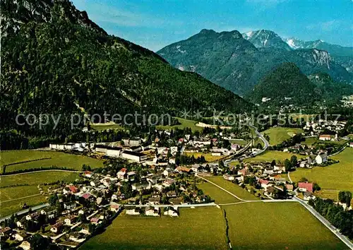 AK / Ansichtskarte Bayerisch Gmain Fliegeraufnahme mit Muellnerhorn und Ristfeuchthorn Kat. Bayerisch Gmain