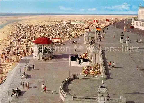 AK / Ansichtskarte Borkum Nordseebad Strand Promenade Kurwandelhalle  Kat. Borkum